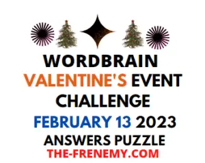 WordBrain Valentines Day Event February 13 2023 Answers and Solution