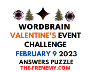 WordBrain Valentines Day Event February 9 2023 Answers and Solution