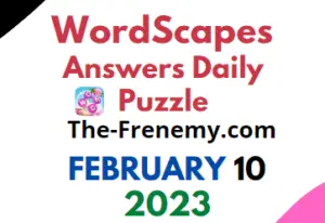 Wordscapes Daily Puzzle Challenge February 10 2023 Answers