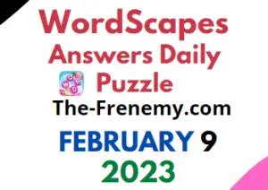 Wordscapes Daily Puzzle Challenge February 9 2023 Answers