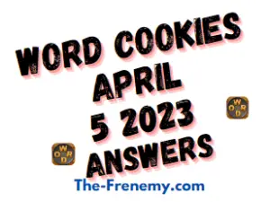 Word Cookies Daily Puzzle April 5 2023 Answers and Solution