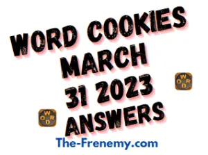 Word Cookies Daily Puzzle March 31 2023 Answers for Today