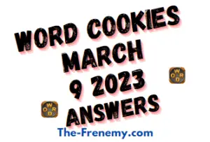 Word Cookies Daily Puzzle March 9 2023 Answers and Solution
