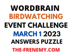 WordBrain Birdwatching Event March 1 2023 Answers Puzzle