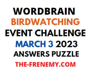 WordBrain Birdwatching Event March 3 2023 Answers Puzzle