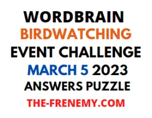 WordBrain Birdwatching Event March 5 2023 Answers Puzzle