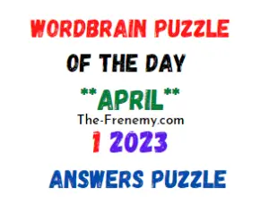 WordBrain Puzzle of the Day April 1 2023 Answers for Today