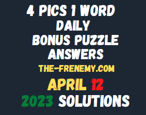 4 Pics 1 Word Daily Puzzle April 12 2023 Solution