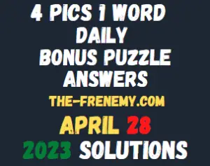 4 Pics 1 Word Daily Puzzle April 28 2023 Answers for Today