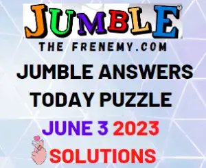 Daily Jumble Answers for June 3 2023