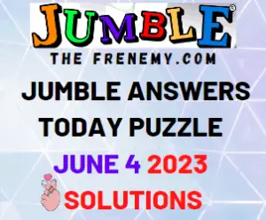 Daily Jumble Answers for June 4 2023