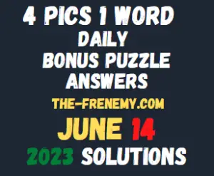 4 Pics 1 Word June 14 2023 Answers for Today