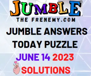 Daily Jumble June 14 2023 Answers for Today