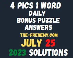 4 Pics 1 Word Daily Bonus Puzzle July 25 2023 Answers