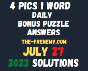 4 Pics 1 Word Daily Bonus Puzzle July 27 2023 Answers