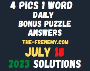 4 Pics 1 Word Daily Puzzle July 18 2023 Answers