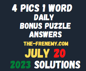 4 Pics 1 Word Daily Puzzle July 20 2023 Answers