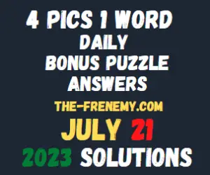 4 Pics 1 Word Daily Puzzle July 21 2023 Answers