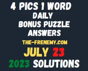 4 Pics 1 Word Daily Puzzle July 23 2023 Answers
