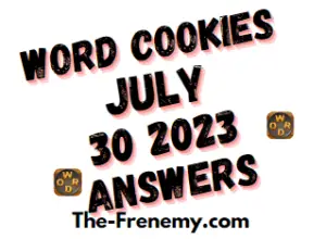 Word Cookies Daily Puzzle July 30 2023 Answers for Today