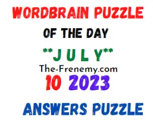 WordBrain Puzzle of the Day July 10 2023 Answers for Today
