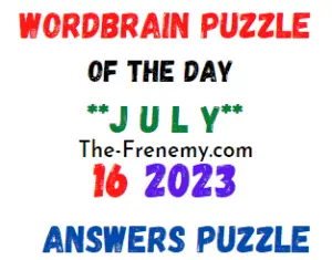 WordBrain Puzzle of the Day July 16 2023 Answers for Today