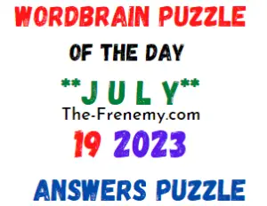 WordBrain Puzzle of the Day July 19 2023 Answers