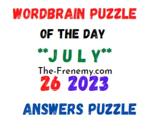 WordBrain Puzzle of the July 26 2023 Answers