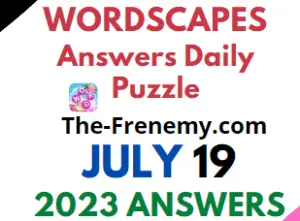 Wordscapes Daily Puzzle Challenge July 19 2023
