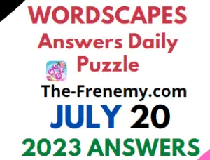 Wordscapes Daily Puzzle Challenge July 20 2023