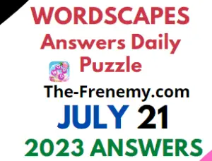 Wordscapes Daily Puzzle Challenge July 21 2023