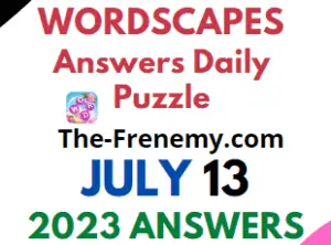 Wordscapes Daily Puzzle July 13 2023 Answers for Today
