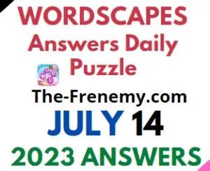 Wordscapes Daily Puzzle July 14 2023 Answers for Today