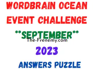 WordBrain Ocean Event Puzzle Challenge September 2023