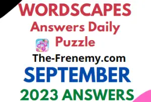 Wordscapes Daily Puzzle September 2023 Answers