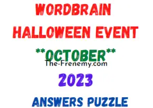 WordBrain Halloween Event October 2023 Answers