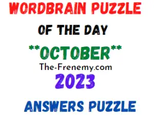 WordBrain Puzzle of the Day October 2023 Answers