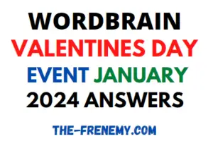 Wordbrain Valentines Day Event January 2024 Answers
