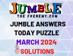 Daily Jumble Puzzle Answers March 1 2024