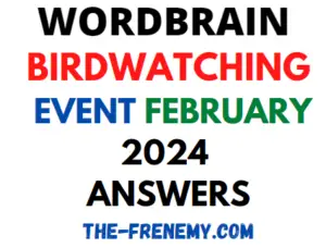 WordBrain Birdwatching Event February 2024 Answer