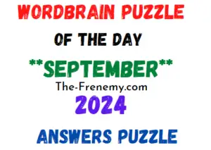 WordBrain Puzzle of the Day September 2024