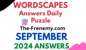 Wordscapes Daily Puzzle Challenge September 2024