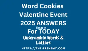 Word Cookies Valentine Event 2025 Answers